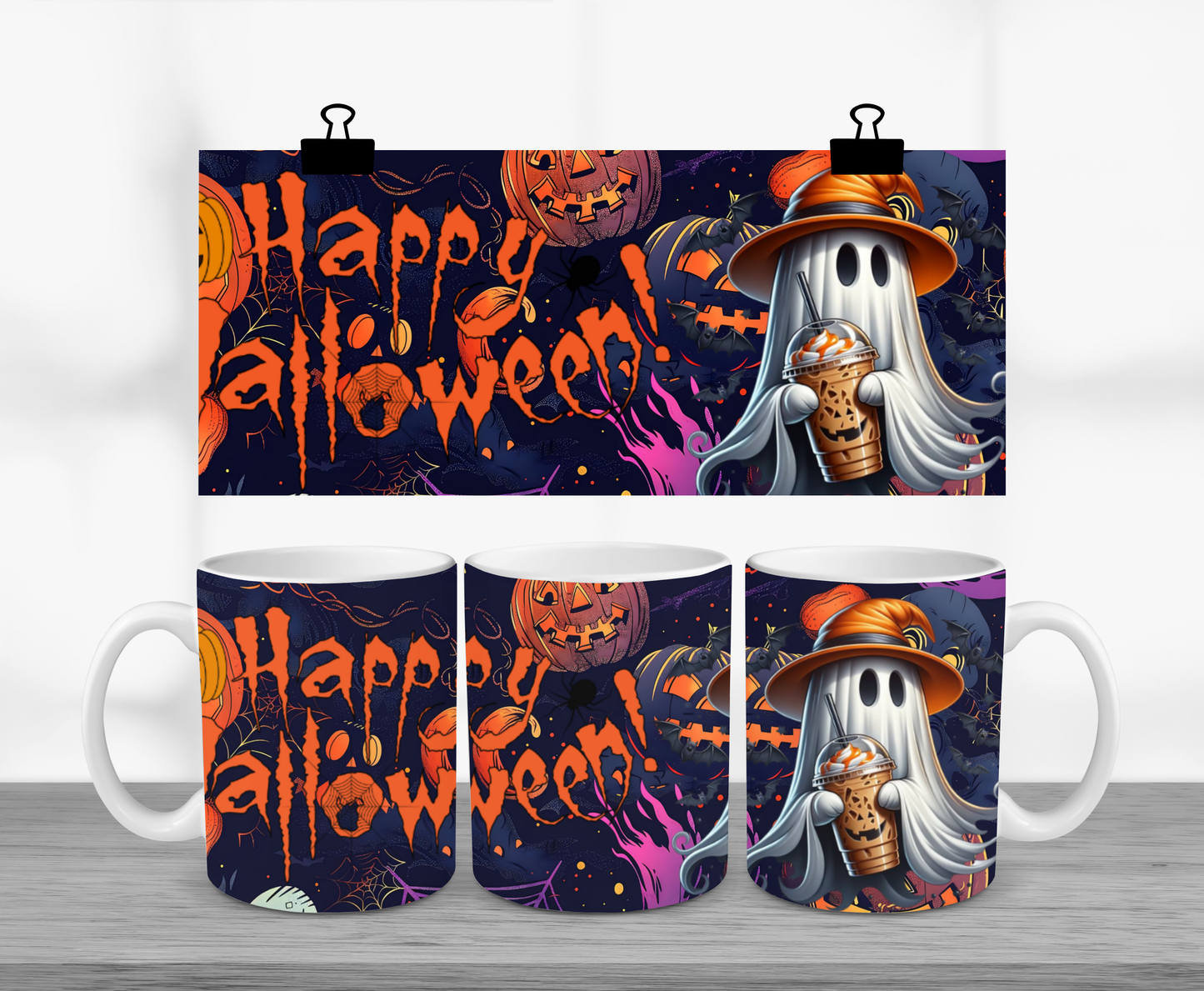 Happy Halloween Ghost 11oz Mug