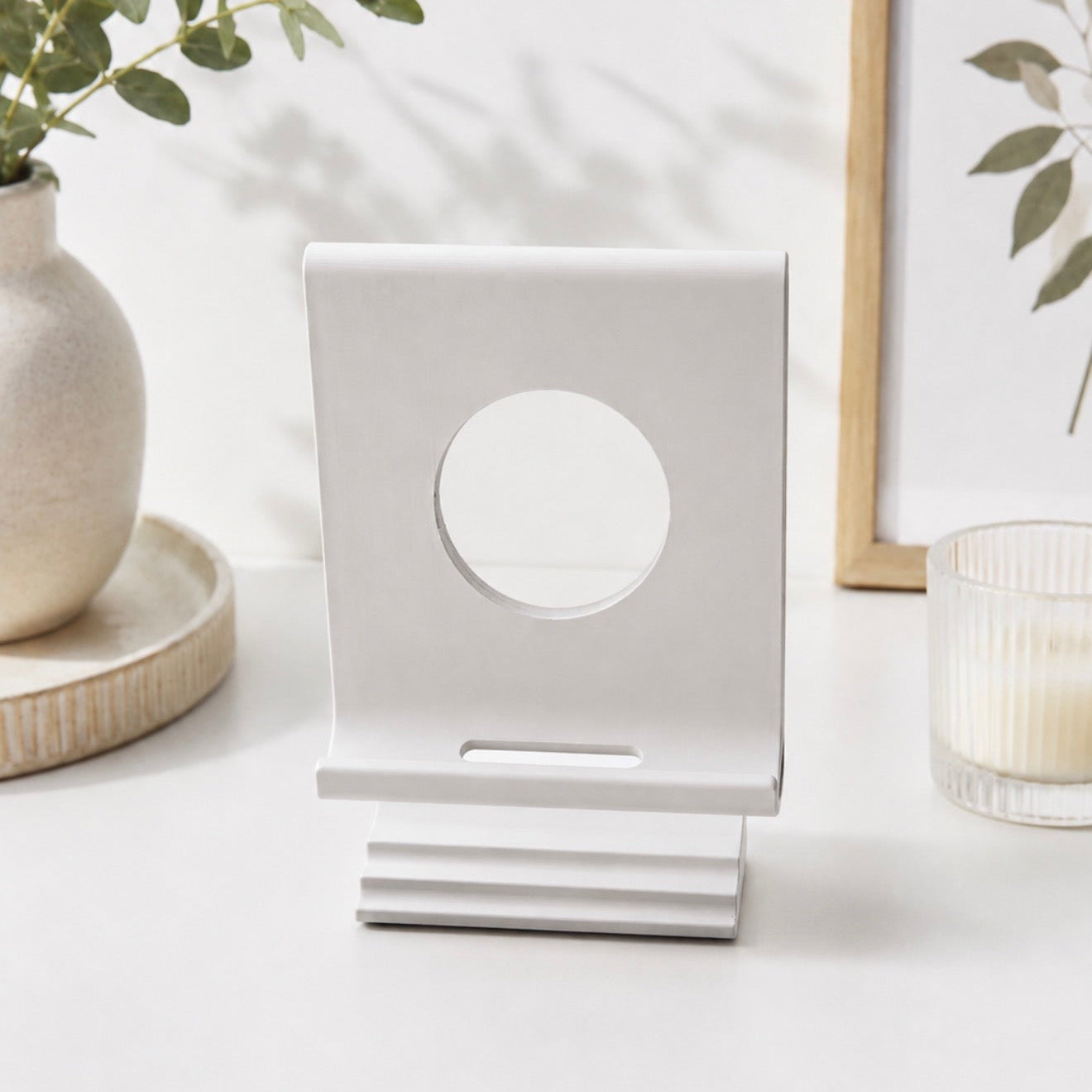 3D Printed iPad & Tablet Stand with Charger Slot | Minimalist Modern