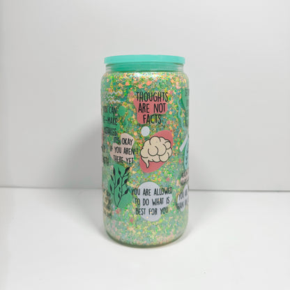 Mental Health Matters Quotes 16oz Acrylic Snowglobe | Ready To Ship