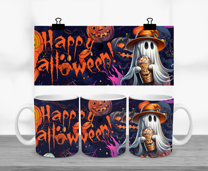 Happy Halloween Ghost 11oz Mug