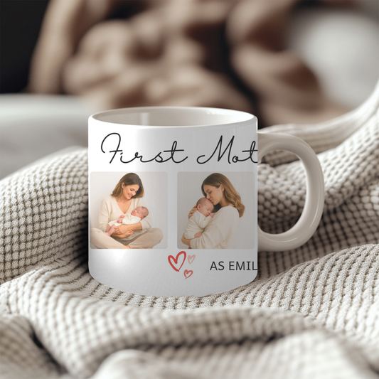 Personalised First Mother’s Day Photo 11oz Mug