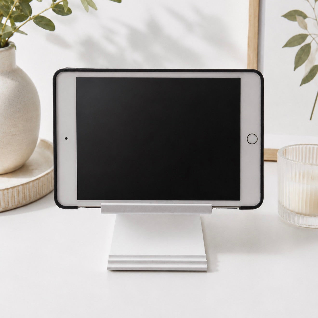 3D Printed iPad & Tablet Stand with Charger Slot | Minimalist Modern