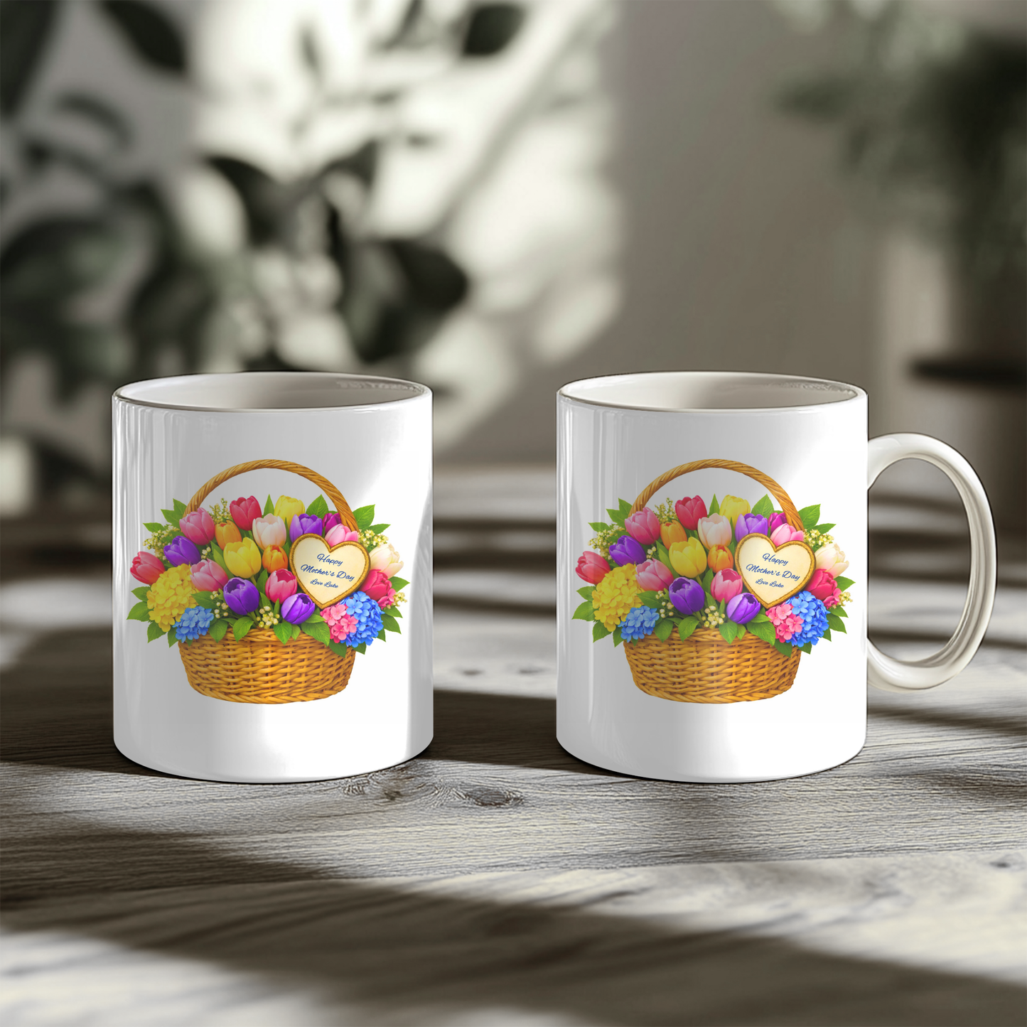 Personalized Mother’s Day Flower Basket 11oz Mug