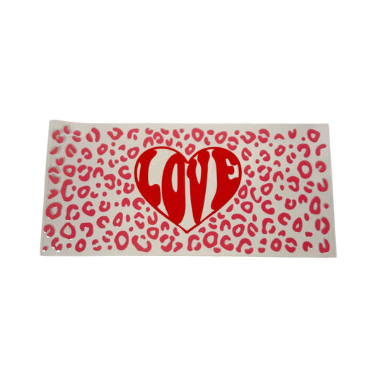 Red Heart Shaped Love Quote Wrap #38