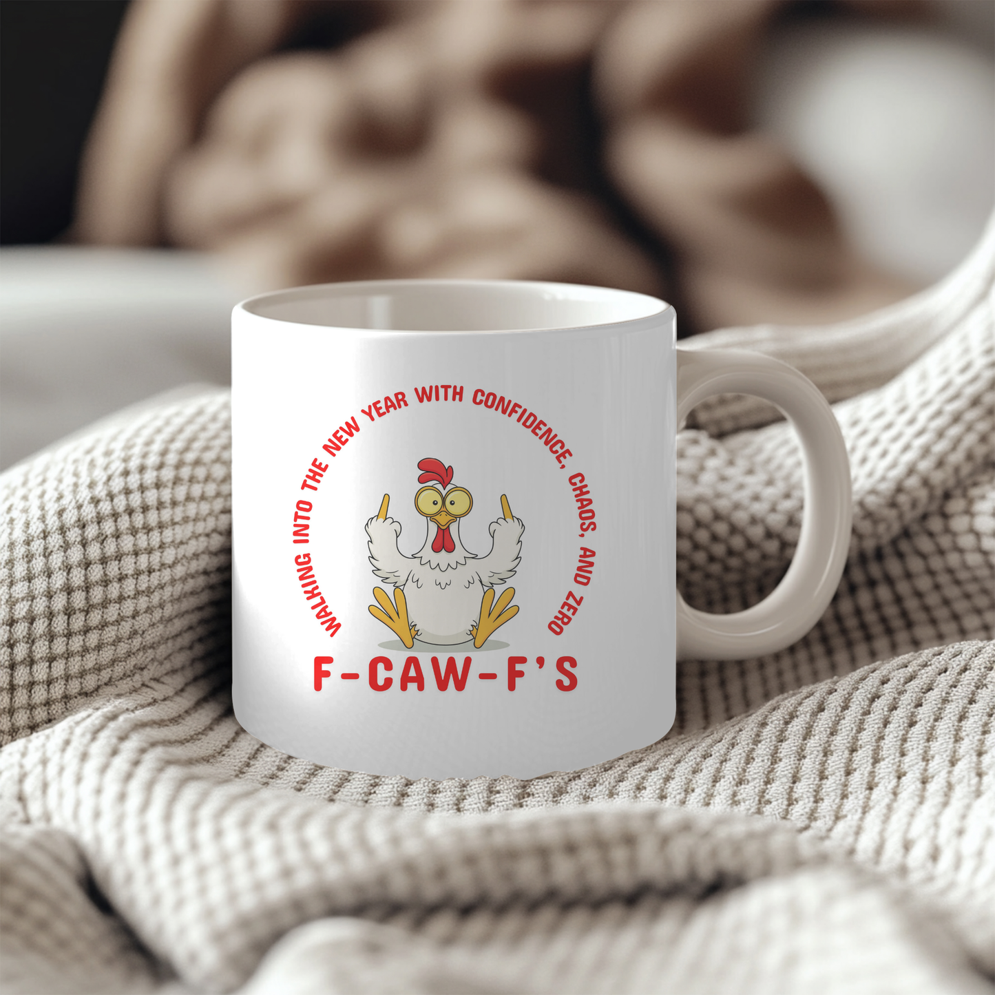 Zero F-Caw-F's Given Chicken Humor 11oz Mug