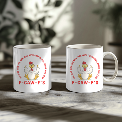 Zero F-Caw-F's Given Chicken Humor 11oz Mug