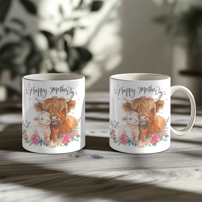 Mother’s Day Cute Highland Cow 11oz Mug