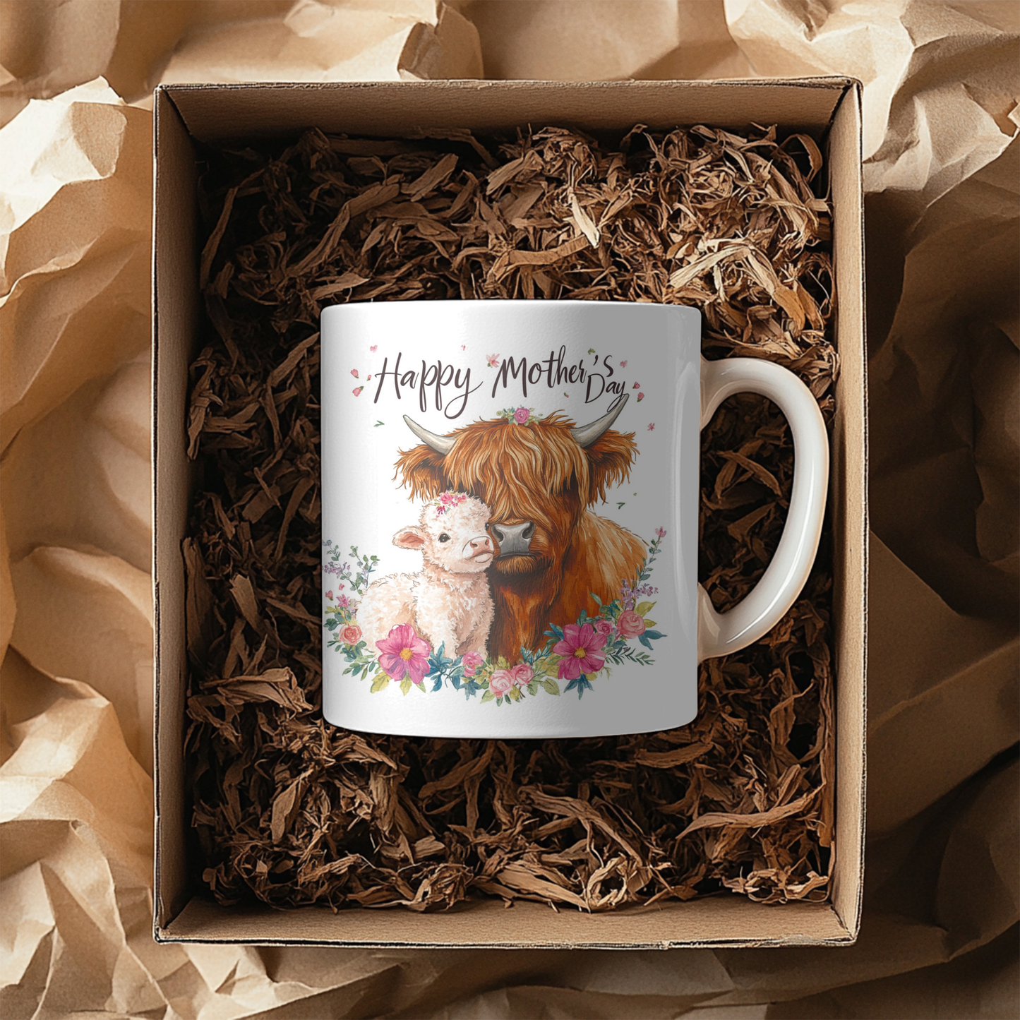 Mother’s Day Cute Highland Cow 11oz Mug