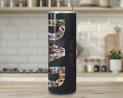 Personalised The Best Dad In The World With Custom Pictures | 20oz Stainless Tumbler