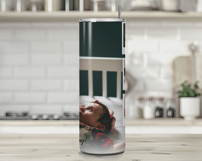 Personalised Happy 1st Fathers Day With Custom Photos, 20oz Stainless Tumbler